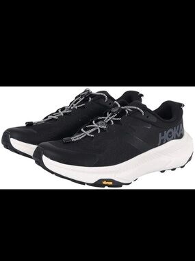 Hoka Women’s Black and White Trail-Ready Running Shoes